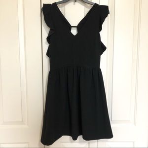 FRNCH Paris Mini Black Dress Size M